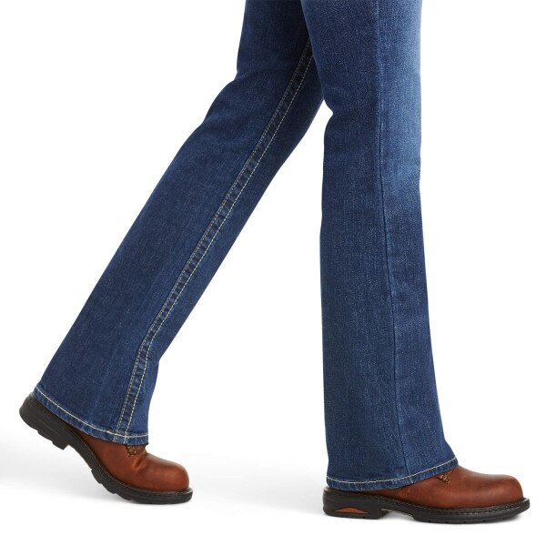 Ariat Women's FR DuraStretch Basic Boot Cut Jean in Blue Quartz